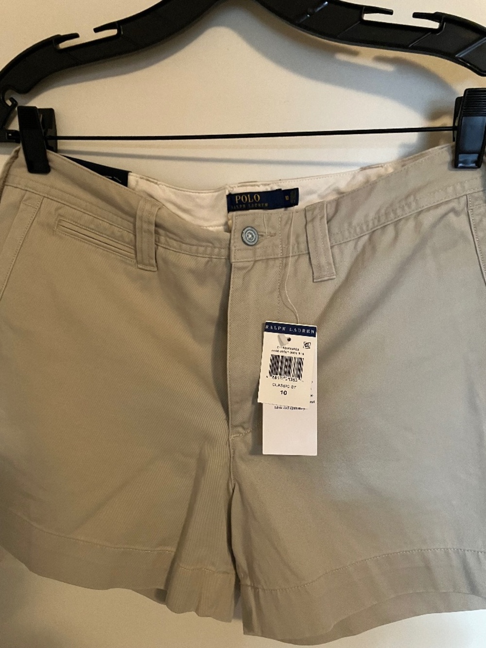 NWT Polo Ralph Lauren Women's Classic Stone Stretch Chino Shorts - Size 10